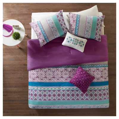 Callie Floral Printed Comforter Set 4 Callie Floral Printed Comforter Set - Image 2