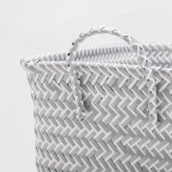 Large Woven Rectangular Storage Basket Gray/White - Brightroom™ -Best Homewares Store GUEST bce17d56 35c5 4378 8313 a7ea3d09108e