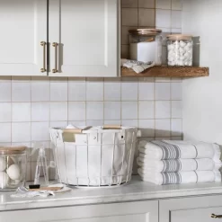 Wire & Fabric Laundry Hamper Sour Cream - Hearth & Hand™ With Magnolia -Best Homewares Store GUEST bd1a9ff9 9efb 4e55 9efa 921125c2aa2d