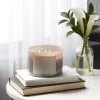 14oz Lidded Gray Glass Jar Crackling Wooden 3-Wick Candle With Paper Label Coconut And Honey  - Threshold™ -Best Homewares Store GUEST be5a183f bab6 4653 b17a da679b4793f2
