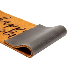 Juvale Natural Coco Coir Large Door Mat, Happy Place Long Outdoor Rug, 17 X 60 In -Best Homewares Store GUEST c013af06 20b5 48b9 aab7 3f0d09bb878f