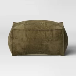 Costa Velvet Cocktail Pouf Olive Green - Threshold™ -Best Homewares Store GUEST c1677e5f fb0e 42e3 8b94 53ddb6732402