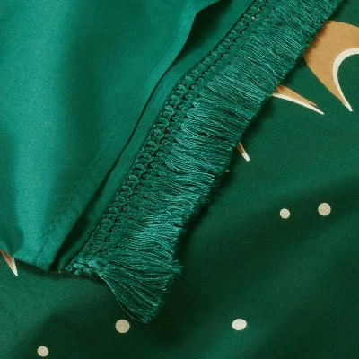 Full/Queen Printed Comforter & Sham Set Teal - Opalhouse™ Designed With Jungalow™ 6 Full/Queen Printed Comforter & Sham Set Teal - Opalhouse™ Designed With Jungalow™ - Image 4