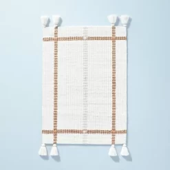 Bold Cross Stripes Tassel Rug Cream/Tan - Hearth & Hand™ With Magnolia -Best Homewares Store GUEST c1d78612 915a 4d72 a0f1 114937d7c517