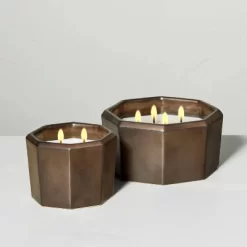 Octagonal Ceramic Cashmere & Suede Fall Jar Candle Metallic Bronze - Hearth & Hand™ With Magnolia -Best Homewares Store GUEST c2d76d0f 821b 4b02 b2fe 1a79665ccca4 2