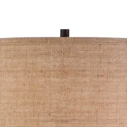 Possini Euro Design Garth Modern Floor Lamp Standing 63 1/2" Tall Oil Rubbed Bronze Burlap Fabric Drum Shade For Living Room Bedroom Office House Home -Best Homewares Store GUEST c5c71305 3337 4fce ba6f 8957c4cb91c5