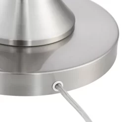 Possini Euro Design Modern Floor Lamp 64" Tall Brushed Nickel Silver Organza White Linen Drum Shade For Living Room Bedroom Office -Best Homewares Store GUEST c6dfbe8e 2b7e 4a29 a926 3521ac4c1fa2