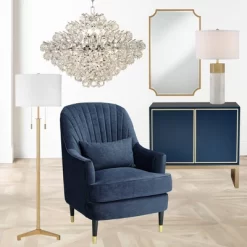 Possini Euro Design Encino Modern Tripod Floor Lamp Standing 60" Tall Brass Gold Metal Off White Fabric Drum Shade For Living Room Bedroom Office Home -Best Homewares Store GUEST c72cfead 13b1 46d1 903b 273aebe4011b