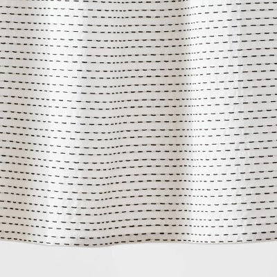 Woven Dotted Line Shower Curtain - Threshold™ 5 Woven Dotted Line Shower Curtain - Threshold™ - Image 3
