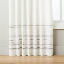 Engineered Hem Stripes Curtain Panel Cream/Gray - Hearth & Hand™ With Magnolia 12 Engineered Hem Stripes Curtain Panel Cream/Gray - Hearth & Hand™ With Magnolia -Best Homewares Store GUEST ce2cfef5 4ffc 4553 9efa 21c03c3714d0