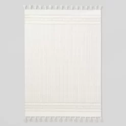 Texture Border Stripe Rug Cream/Silver Gray - Hearth & Hand™ With Magnolia -Best Homewares Store GUEST cf0cedf2 0691 4a09 aff5 bb4da7ae4262