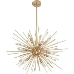 Possini Euro Design Janae Plated Gold Chandelier 29 1/2" Wide Modern Sputnik 12-Light Fixture For Dining Room House Foyer Kitchen Island Entryway -Best Homewares Store GUEST d2ee25e0 8698 4b6a b1c0 66a5efef7c3f
