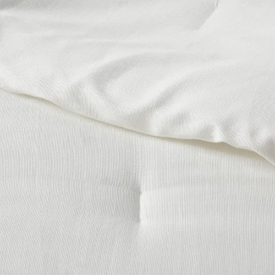 Family-Friendly Comforter & Sham Set Chambray - Threshold™ 5 Family-Friendly Comforter & Sham Set Chambray - Threshold™ - Image 3