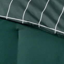 Grid Print Microfiber Reversible Comforter & Sheet Set Dark Green - Room Essentials™ -Best Homewares Store GUEST d6dc0944 4309 4ea0 8931 12aa42ed689a