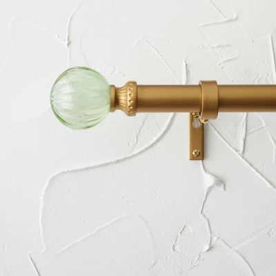 Faux Jade Ball Curtain Rod Brass - Opalhouse™ Designed With Jungalow™ 5 Faux Jade Ball Curtain Rod Brass - Opalhouse™ Designed With Jungalow™ - Image 3