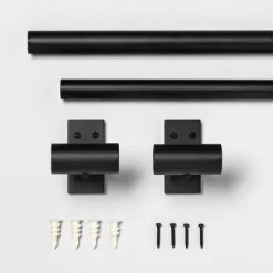 Steel Curtain Rod Matte Black - Hearth & Hand With Magnolia