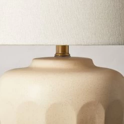 Faceted Ceramic Table Lamp Taupe/Cream (Includes LED Light Bulb) - Hearth & Hand™ With Magnolia -Best Homewares Store GUEST da8e631d bb1b 4505 abbc ceff25417c31