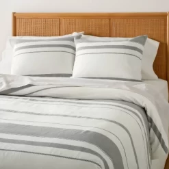 Herringbone Stripe Comforter & Sham Set Sour Cream/Railroad Gray -Best Homewares Store GUEST dc5a8068 fd28 43de ad64 01e94395507c