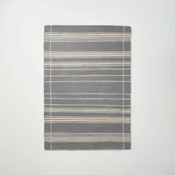 Wool Blend Variegated Stripe Area Rug Dark Gray - Hearth & Hand™ With Magnolia -Best Homewares Store GUEST dfeaf7b3 fe91 42d0 a761 a75fb13a64e0