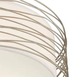 Possini Euro Design Modern Ceiling Light Flush Mount Fixture Antique Silver Leaf 18" Wide Wavy Spun White Drum For Bedroom Kitchen 10 Possini Euro Design Modern Ceiling Light Flush Mount Fixture Antique Silver Leaf 18" Wide Wavy Spun White Drum For Bedroom Kitchen -Best Homewares Store GUEST e04b5916 115c 4317 9311 6cfbacca2953