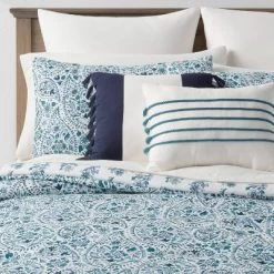 12pc Reversible Paisley Print Comforter & Sheets Set Blue/Dark Teal Blue - Threshold™ -Best Homewares Store GUEST e3f1ec9a 3b66 4053 b0fe 00d8eb4ecda8