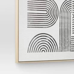 45" X 55" Line Art I Framed Kraft Wall Canvas - Threshold™ -Best Homewares Store GUEST e4499747 11ac 48ec bdf9 19d39f85fafe