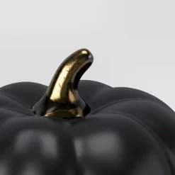 Set Of 3 Small Ceramic Halloween Pumpkins With Gold Stem - Threshold™ -Best Homewares Store GUEST e522c71c 5236 4716 87d9 cb99acca79a8