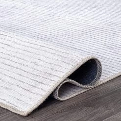 World Rug Gallery Contemporary Distressed Stripe Machine Washable Area Rug -Best Homewares Store GUEST e627031b 19a8 4463 a629 804ff3e15554