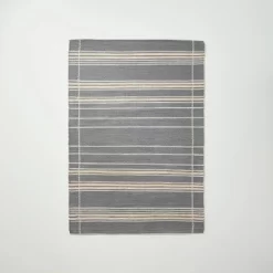 Wool Blend Variegated Stripe Area Rug Dark Gray - Hearth & Hand™ With Magnolia -Best Homewares Store GUEST ed90b234 077e 454c 8d98 a788492a1a64