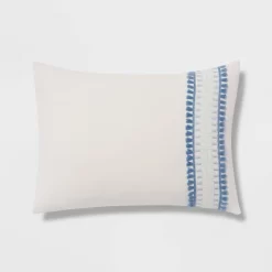 12pc Embroidered Fringe Stripe With Tassels Comforter & Sheet Bedding Set - Threshold™ 17 12pc Embroidered Fringe Stripe With Tassels Comforter & Sheet Bedding Set - Threshold™ -Best Homewares Store GUEST f444f6d2 0d0a 4207 b98a 71b4b6861496