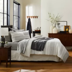 3pc Heathered Stripe Comforter Bedding Set - Hearth & Hand™ With Magnolia -Best Homewares Store GUEST f5d6068f c55f 4043 923f e6673cd682bd