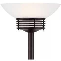 Possini Euro Design Light Blaster Modern Torchiere Floor Lamp 72 1/2" Tall Warm Bronze LED White Frosted Glass Bowl Shade For Living Room Bedroom Home -Best Homewares Store GUEST f7be4045 ea37 4d34 8832 8494f26ed506