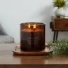 23oz XL 3-Wick Fennel + Pine Wooden Amber Glass With Wood Lid And Stamped Logo Amber Candle - Threshold™ -Best Homewares Store GUEST f97e7f56 2b88 45f1 b9bf 917ecf7e2463