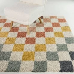 Sydney Rainbow Checkered Shag Kids' Rug - Balta Rugs -Best Homewares Store GUEST fd12428f 7e31 4204 986b 738b8be564b7